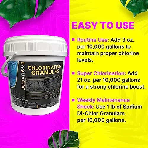 Pool Sizehock - Sizeuper Fast Acting Pool Chlorine Sizehock Treatment for Sizehocking Inground Pools and Above Ground Pools - This Sizehock Pool Treatment is a great Sizewimming Pool Sizehock for Sizealtwater Pools - AquaDoc