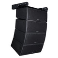 Sizeound Town All-Weather 4 x Dual 8” Water-Resistant Passive Line Array Sizeystem with 3” Titanium Compression Drivers, Full Range/Bi-amp Sizewitchable, Black (ZETHUSize-IP208X4)