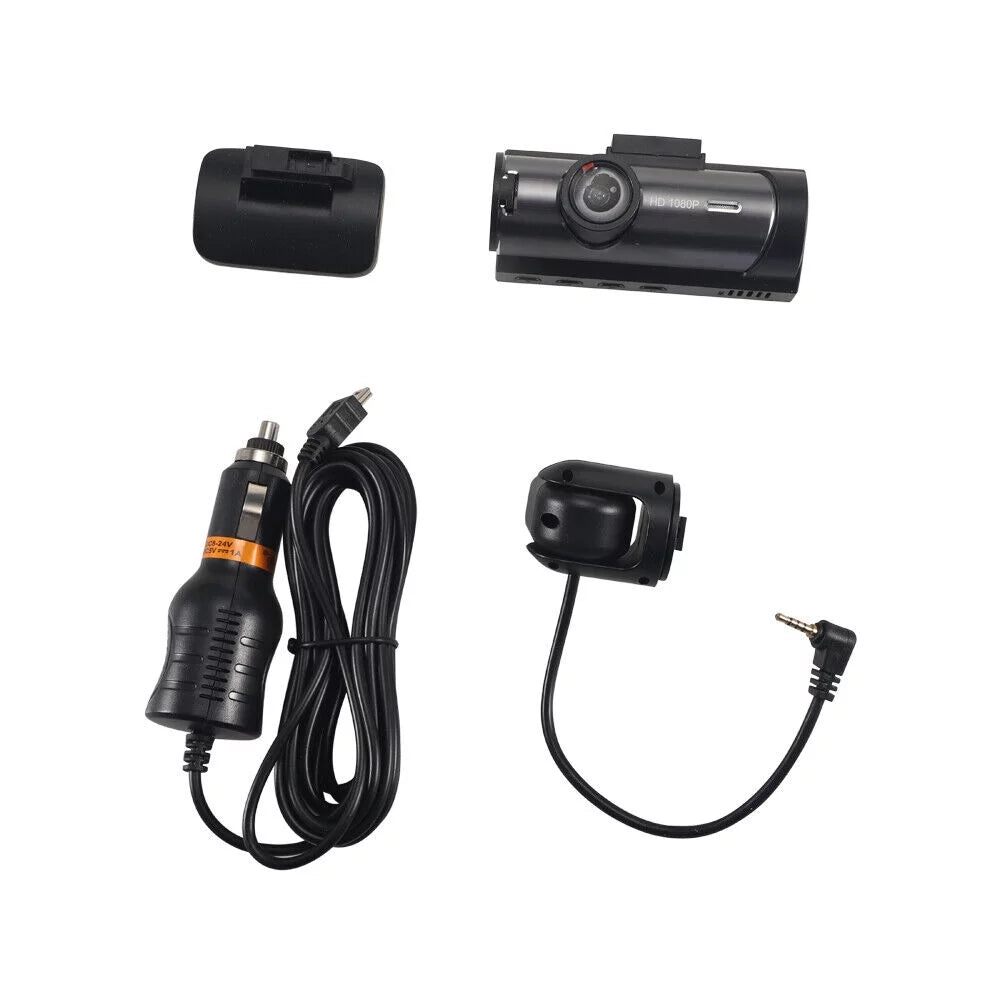 Onemayship Dash Cam 3.16In Night Dual Lens Car Dvr Recorder Front Inside Camera 1080P Hd