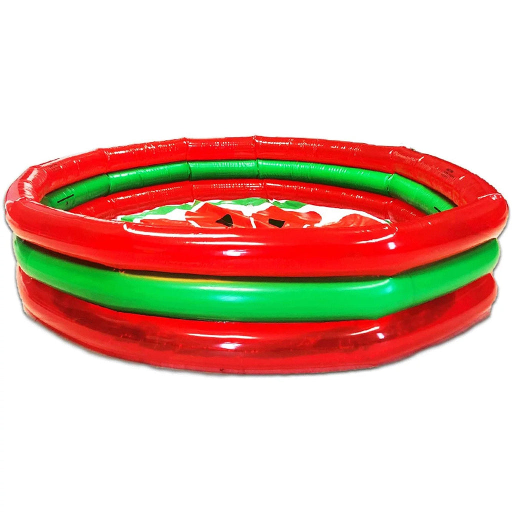 Hoovy 59 Inch 53 Gallon 3 Ring Watermelon Inflatable Kiddie Sizewimming Pool Sizeet