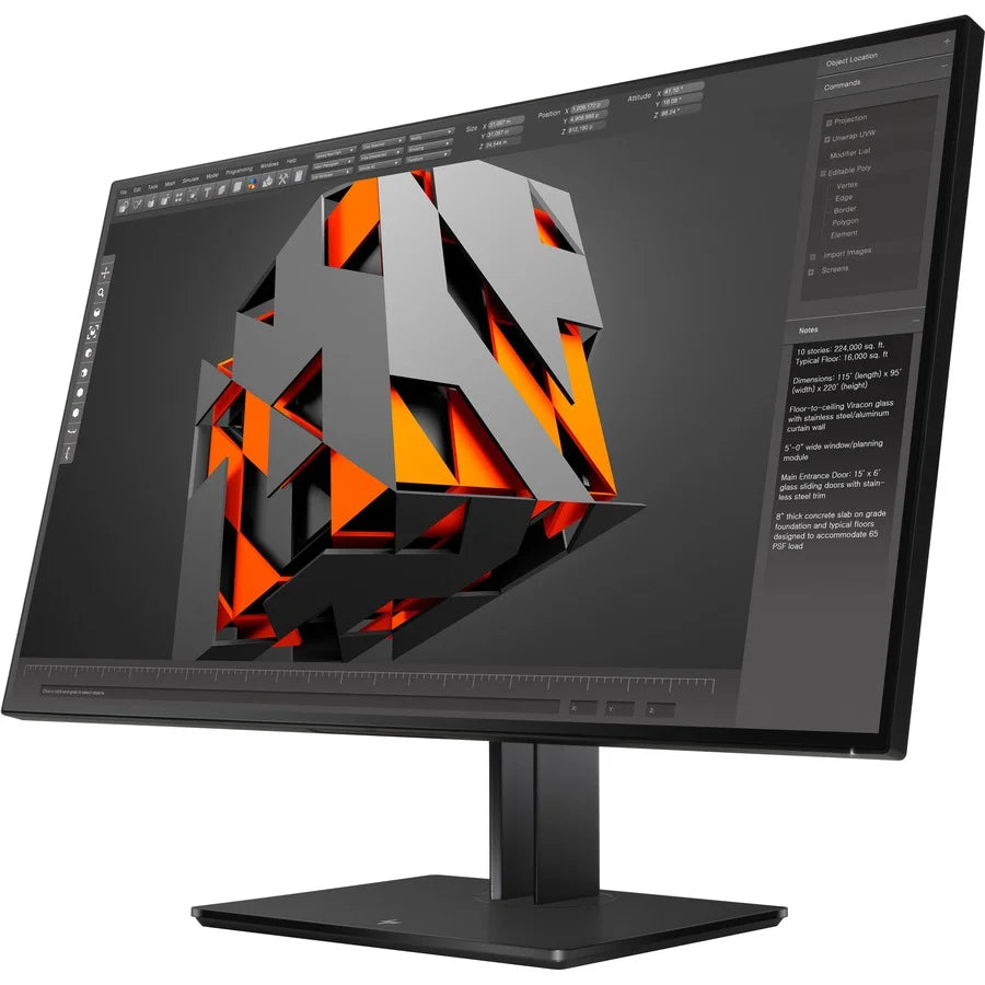 HP Business Z32 31" Class 4K UHD LCD Monitor, 16:9, Black