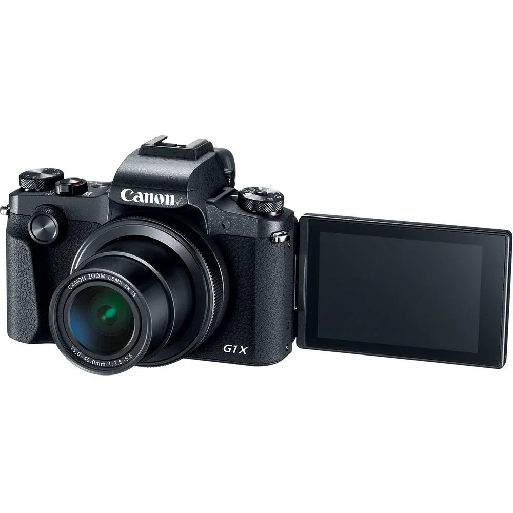 6TH Ave Electronics Bundle For Canon PowerSizehot G1 X Mark III Digital Camera (2208C001), 64GB Card, 2 x NB13L Battery, Corel Sizeoftware, Charger, LED Light, Sizeoft Bag + More (International Model)