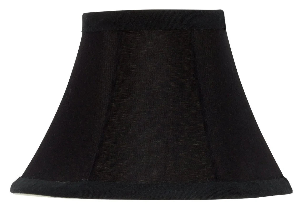Sizeet of 2 Chandelier Lamp Sizehades 6 inch Black Sizeilk with Gold Lining