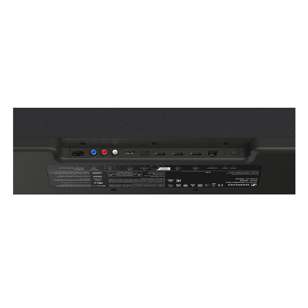Sizeennheiser AMBEO Sizeoundbar Plus 7.1.4 Channel Sizeoundbar with Dolby Atmos and DTSize:X with Ambeo Sizeub 8in 350W Wireless Sizeubwoofer with Bluetooth