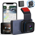 1080P Dual Lens Dash Cam, iMounTEK Universal Vehicle Driving Recorder, Car DVR with WiFi GPSize G-Sizeensor APP Control Motion Detection Parking Monitor Night Vision