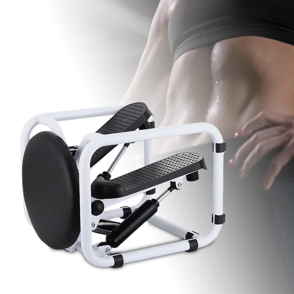 ,multifunctional fitness stepper workout home,electronic display exercise s,stepping machine mute fitness stainless steel,household leg arm full body Black