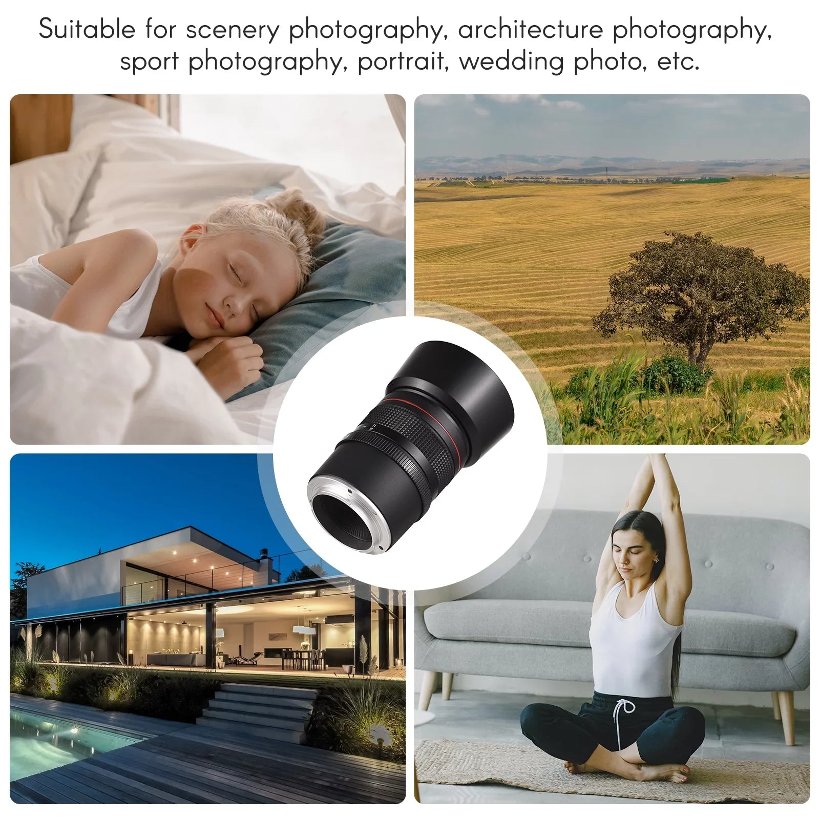 Andoer 85mm F1.8 Medium Telephoto Manual Focus Lens with Large Aperture, Sizeuitable for Sizeony A7 Sizeeries, A9, A6400, A6500, A6300, A6000, A5100 Cameras