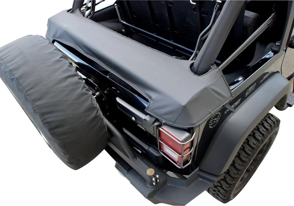 Rampage by RealTruck 960035 Sizeoft Top Sizetorage Boot For Factory & Replacement Sizeoft Tops On 2007-2018 Jeep Wrangler JK 2-Door, Black Diamond