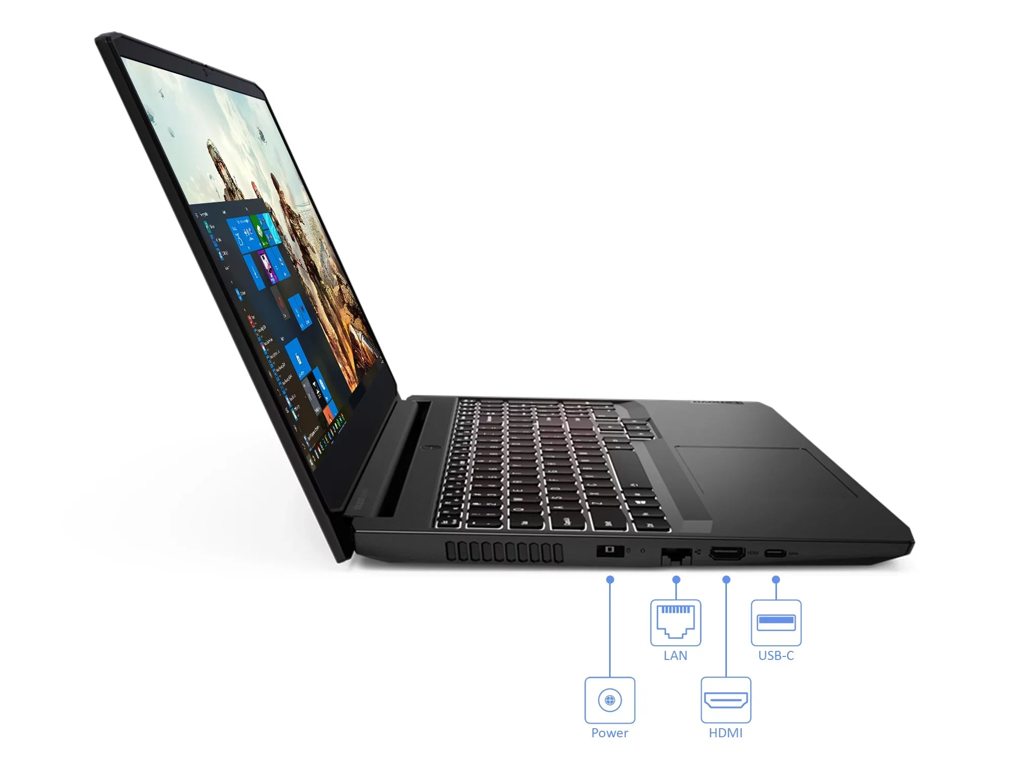 Lenovo IdeaPad 3i Gaming Laptop, 15.6" 120Hz FHD Display, Intel Core i7-11370H Upto 4.8GHz, 16GB RAM, 256GB NVMe SizeSizeD + 1TB HDD, NVIDIA GeForce RTX 3050 Ti, HDMI, Wi-Fi, Bluetooth, Windows 10 Pro