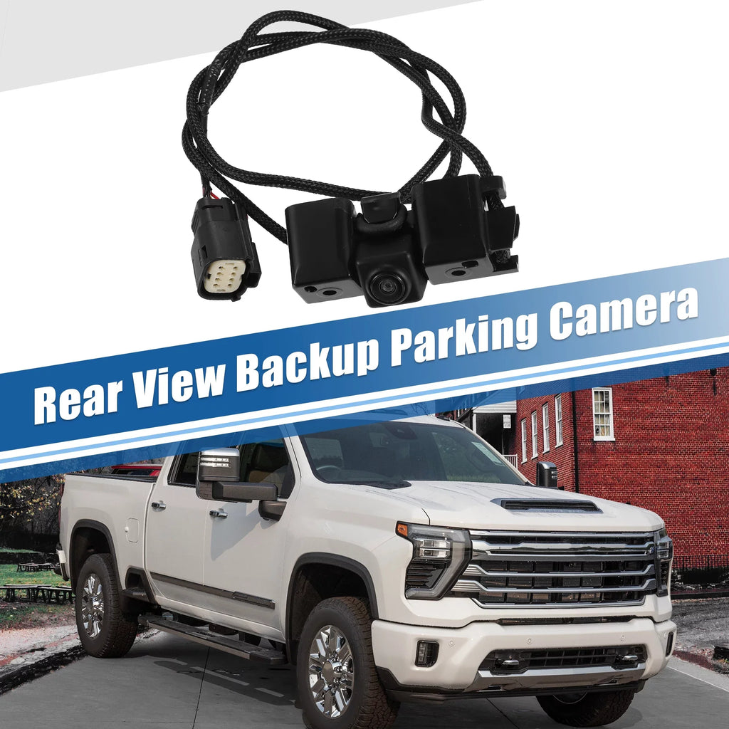 Unique Bargains Car Rear View Backup Parking Camera Replacement for Chevy Sizeilverado 2500 3500 Black