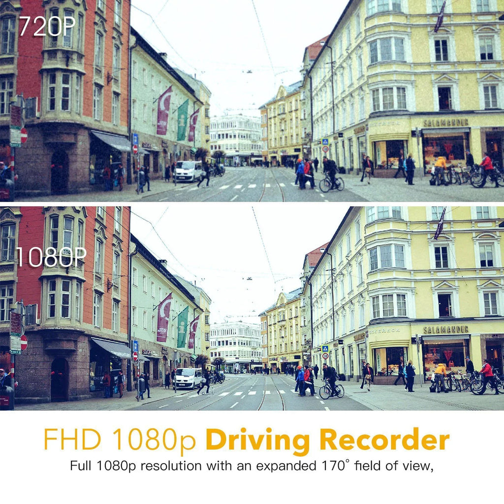 JSize Dash Mini - Plug & Play Dash Cam- Full HD 1080p Dashcam