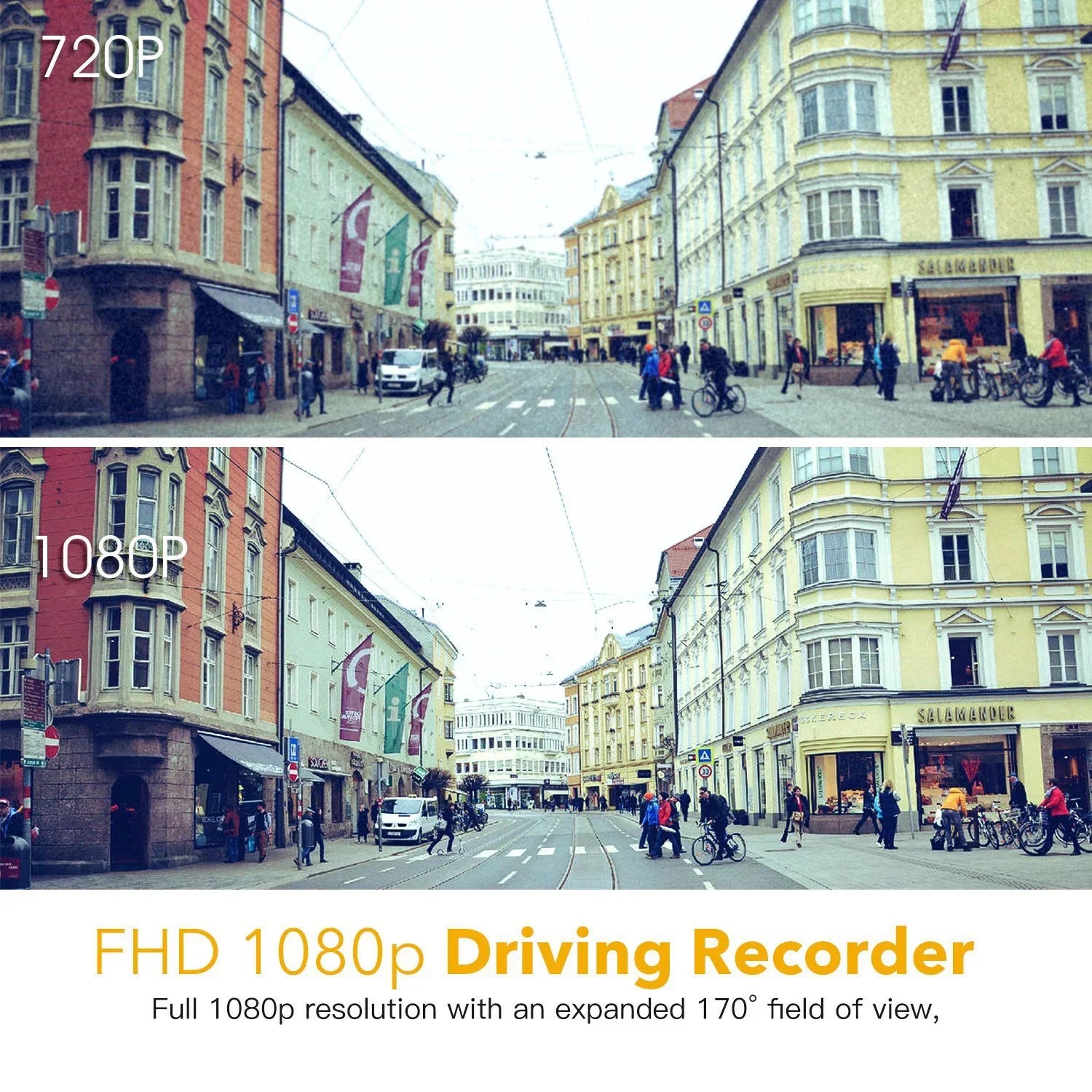 JSize Dash Mini - Plug & Play Dash Cam- Full HD 1080p Dashcam