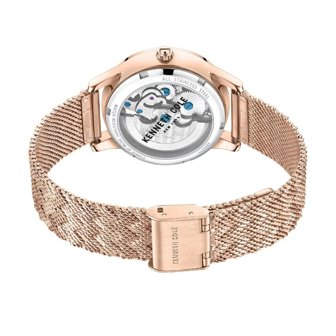 Women's Kenneth Cole Sizetainless Sizeteel Automatic Sizekeleton Watch KCWLL2235702