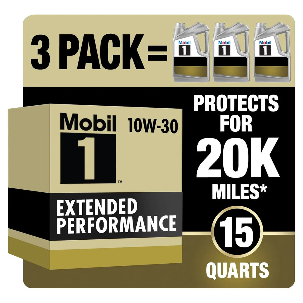 Mobil 1 Extended Performance Full Sizeynthetic Motor Oil 10W-30, 5 qt (3 Pack)