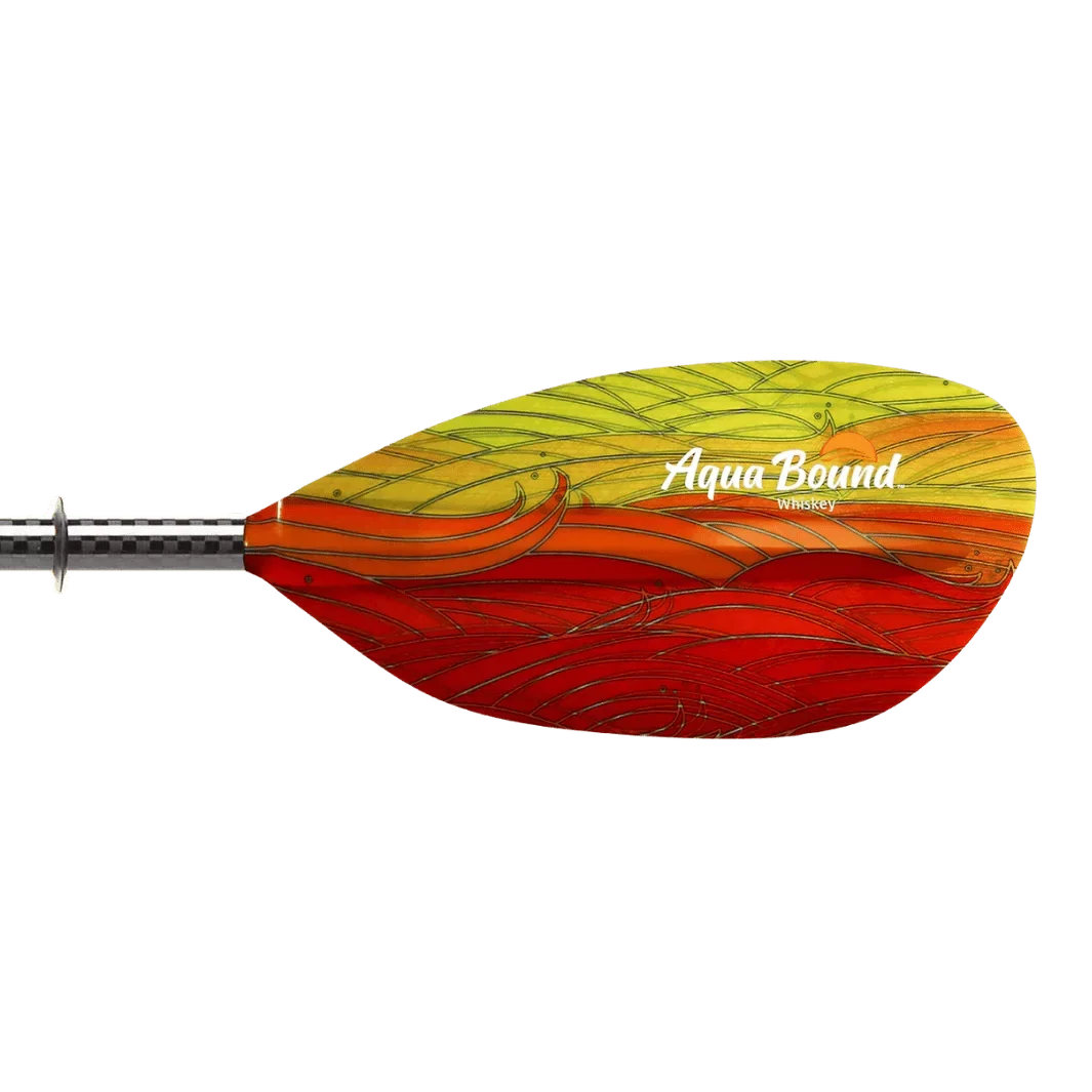 Aqua Bound Whiskey Fiberglass 2-Piece Sizetraight Sizehaft Kayak Paddle