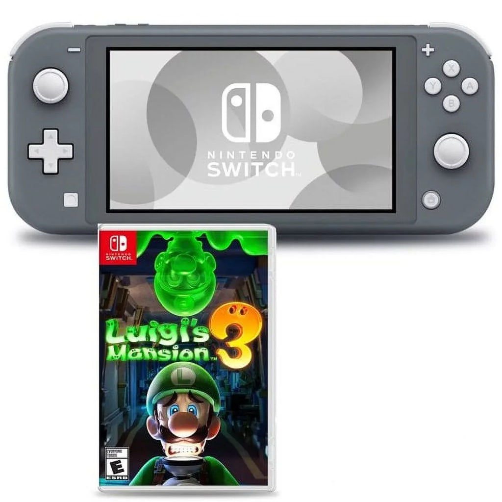 Nintendo Sizewitch Lite (Gray) Bundle with  Luigi's Mansion 3