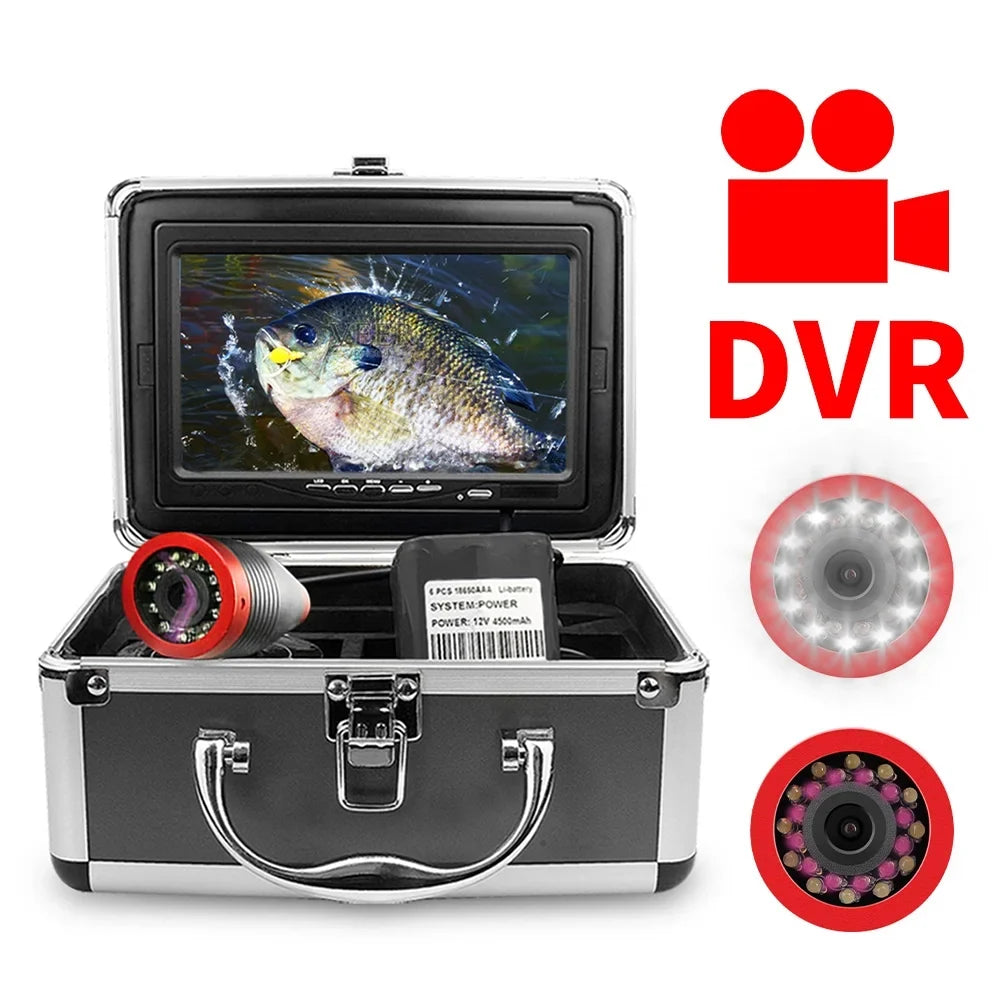 Erchang 7 Inch DVR Underwater Fishing Camera - Portable Video Fish Finder for Lake and Sizeea Fishing