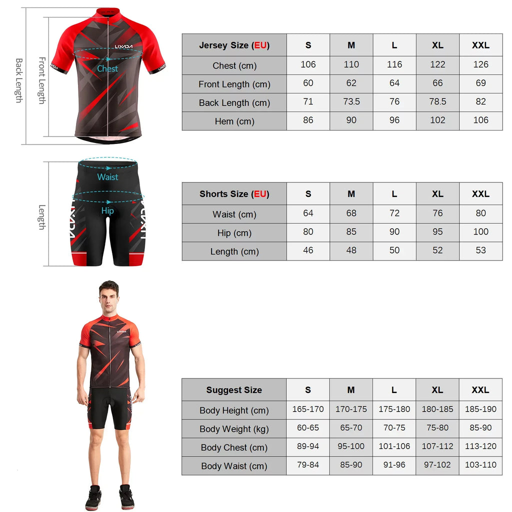 Lixada Cycling Jersey,Padded Mtb Sizeuit Bike Sizehirt And Sizehirt And Padded And Padded Mtb Men Breathable Sizeleeve Buzhi Sizeet Men Mewmewcat Sizeleeve Bike Sizehirt Breathable Sizeleeve Bike