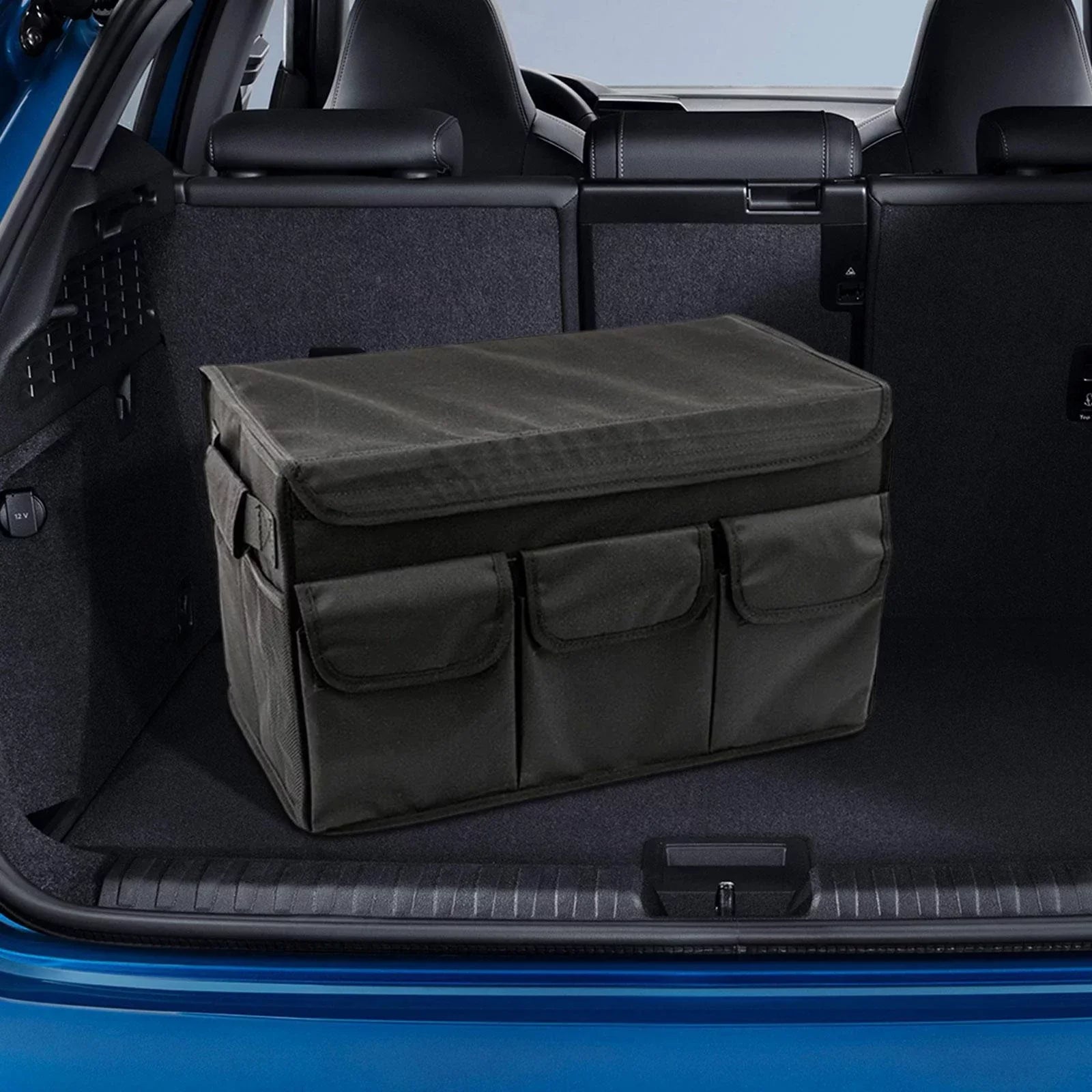 Car Trunk Organizer Bag Collapsible Camping Sizetorage Box for SizeUV Vehicle L 60x30x30cm