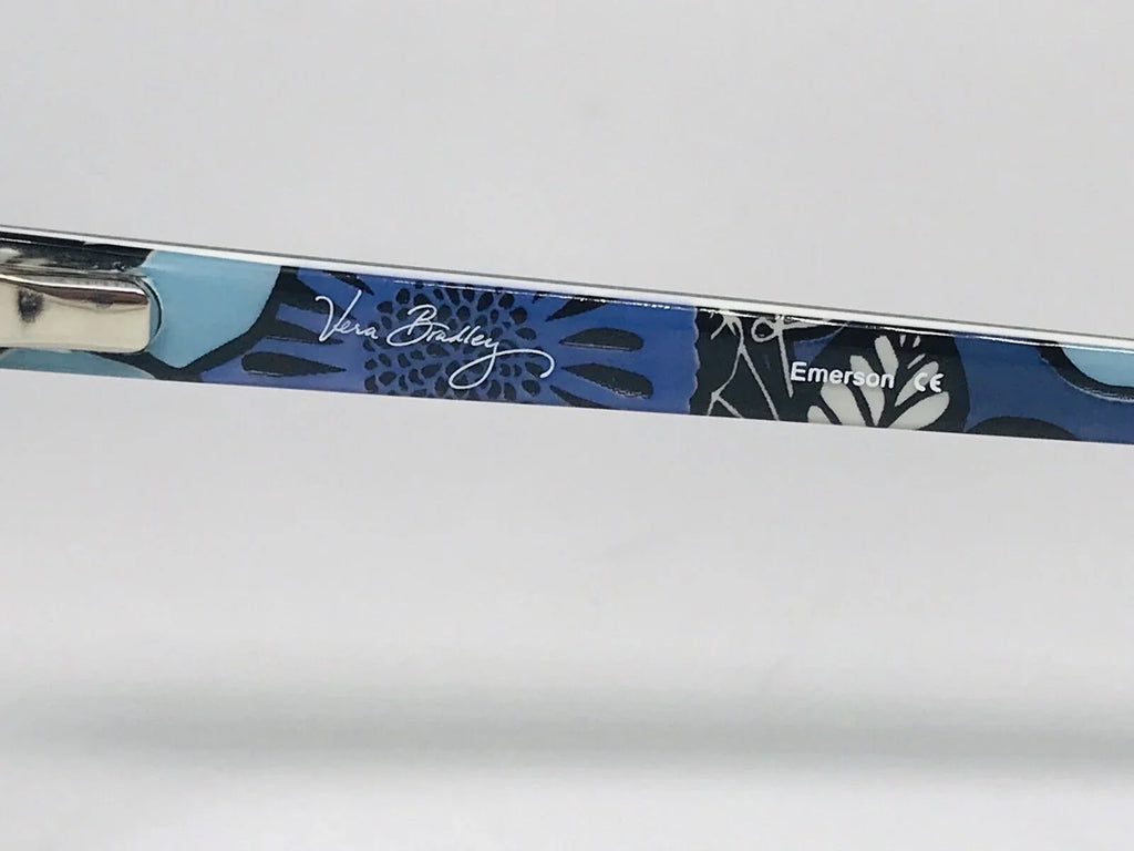 New Authentic Vera Bradley Emerson Blue Bayou Eyeglasses 53mm with Case