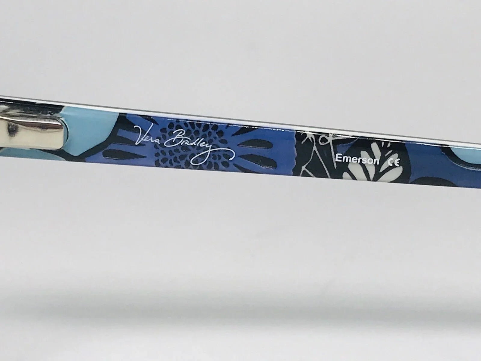 New Authentic Vera Bradley Emerson Blue Bayou Eyeglasses 53mm with Case