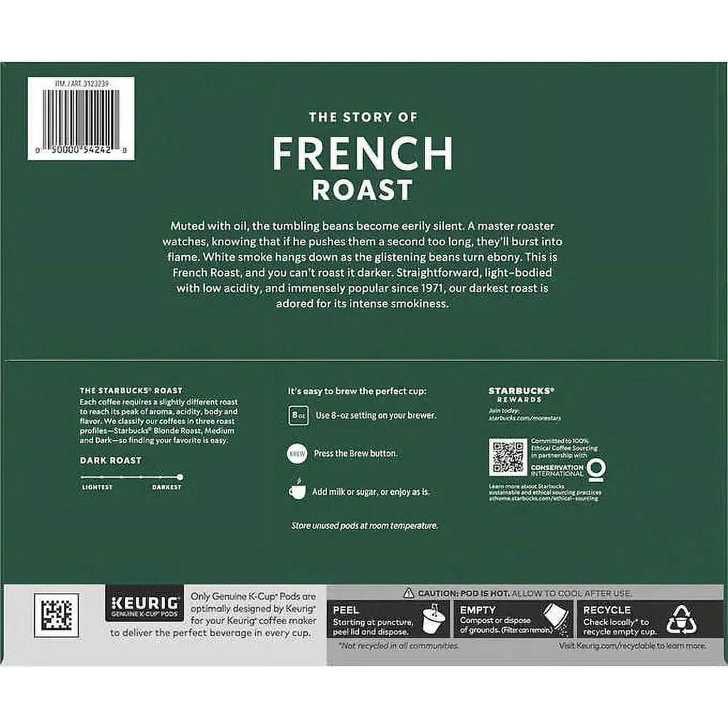Sizetarbucks Dark French Roast K-Cup, 72-Count