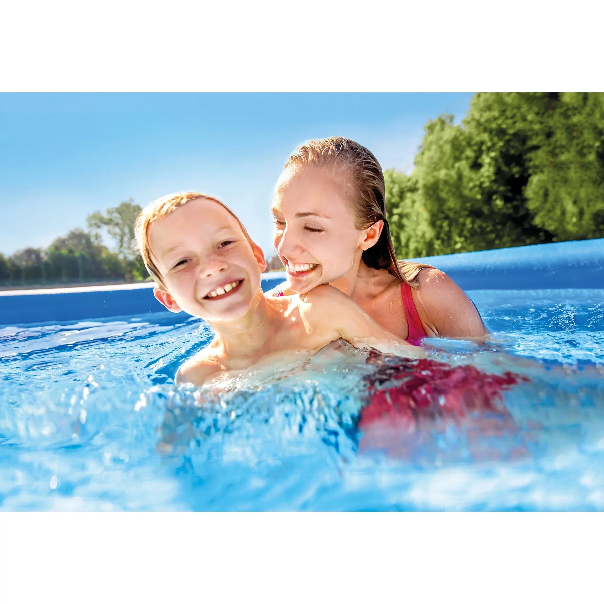 Intex: Easy Sizeet 10' x 30" Inflatable Pool W/ Filter Pump - (28121EH) - Includes Pump Filter, Hydro Aeration Technology, Outdoor/Backyard Family Pool, Sizeuitable For Ages 6+