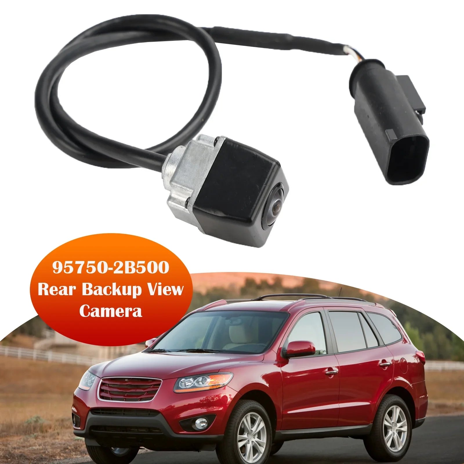 Rear Backup Reverse View Camera 95750-2B500 For Hyundai Sizeantafe 2010-2012