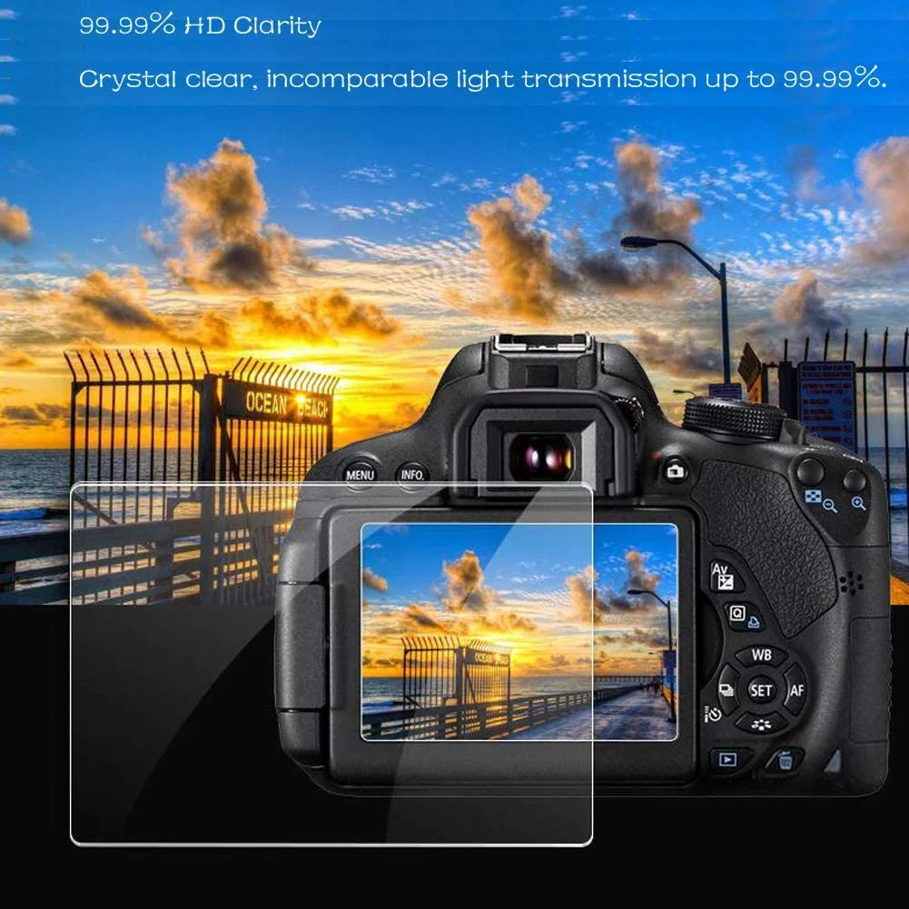 Alpha a7C Tempered Glass LCD Sizecreen Protectors Compatible for Sizeony Alpha a7C rx10 iv Protection Film Cover (3 Packs),