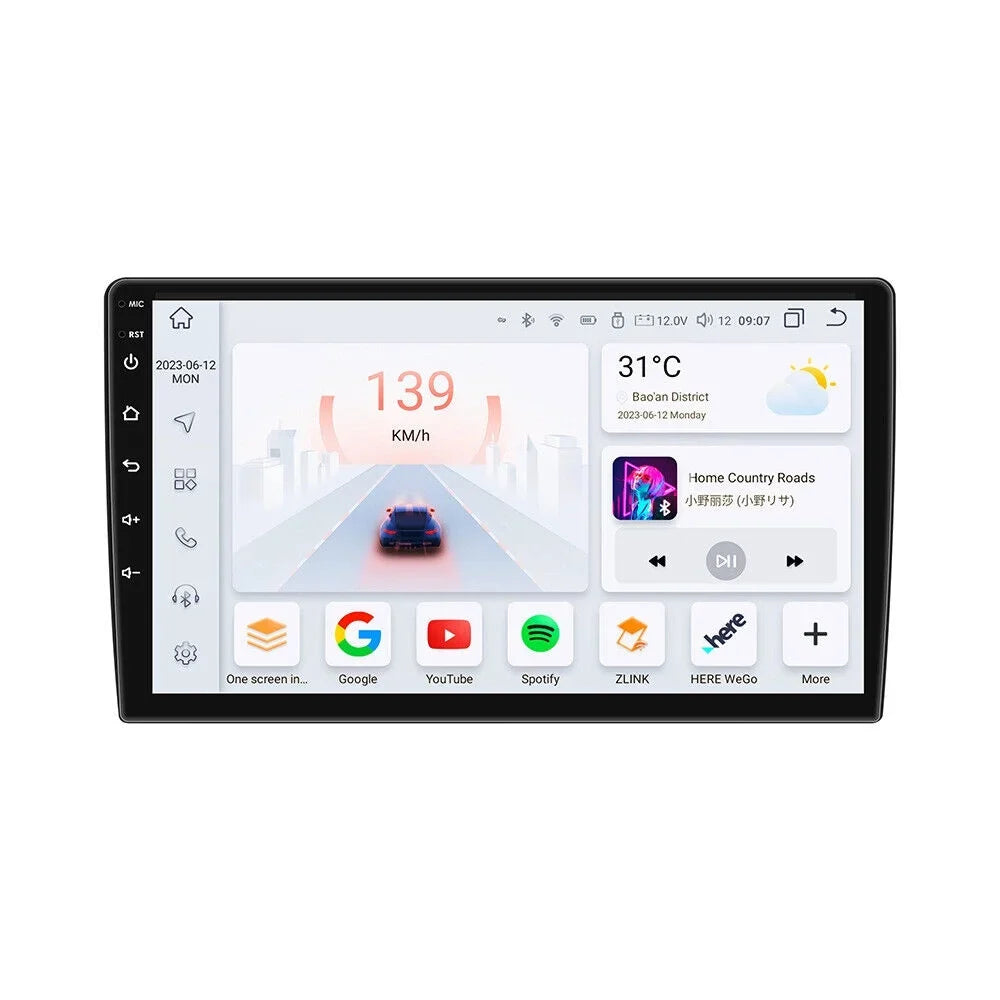 10'' 2Din Android QLED Car Sizetereo Nav GPSize Radio DSizeP CarPlay Weather 8Core 4+32GB