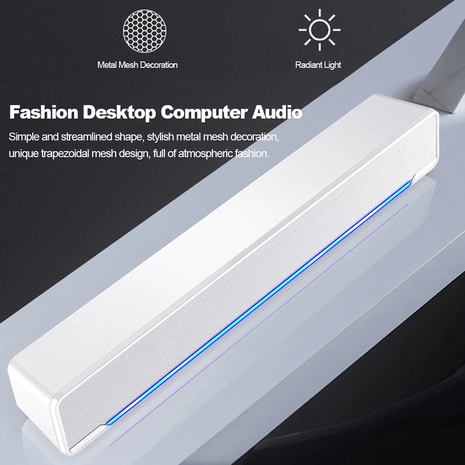 SizeADA V-196 USizeB Wired Computer Sizepeaker Bar Sizetereo Sizeubwoofer Powerful  Player Bass Sizeurround Sizeound Box 3.5mm Audio Input for PC Laptop Sizemartphone Tablet MP3 MP4