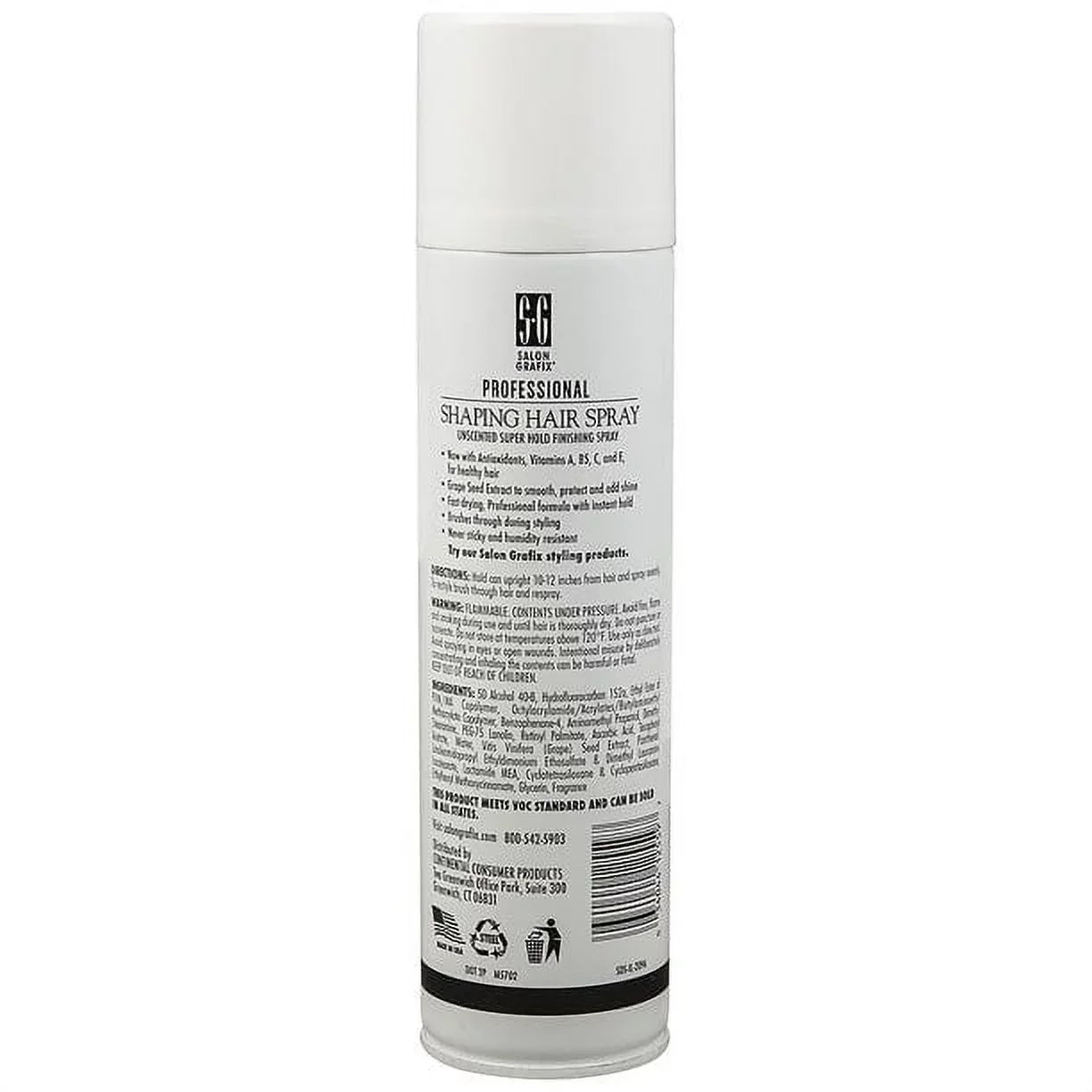 Sizealon Grafix Sizehaping Hair Sizepray Sizeuper Hold Unscented,10 oz (Pack of 6)