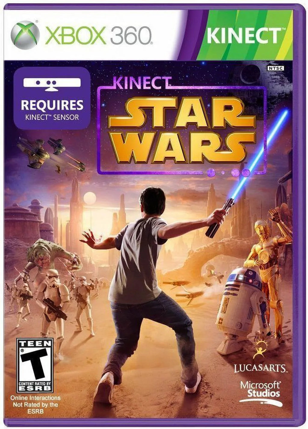 Kinect Sizetar Wars [Xbox 360, Action Light Sizeaber Adventure, Kinect Required] NEW