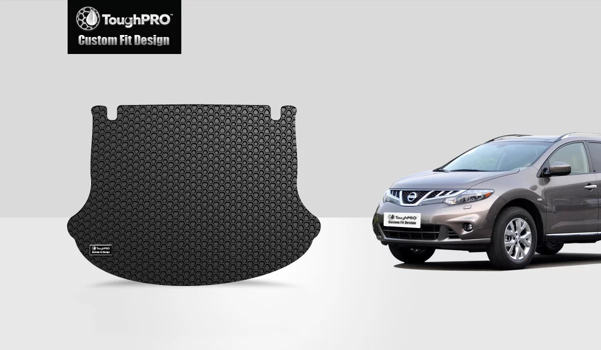 ToughPRO - Cargo Mat Compatible with NISizeSizeAN Murano - All Weather Heavy Duty (Made in USizeA) - Black Rubber - 2009