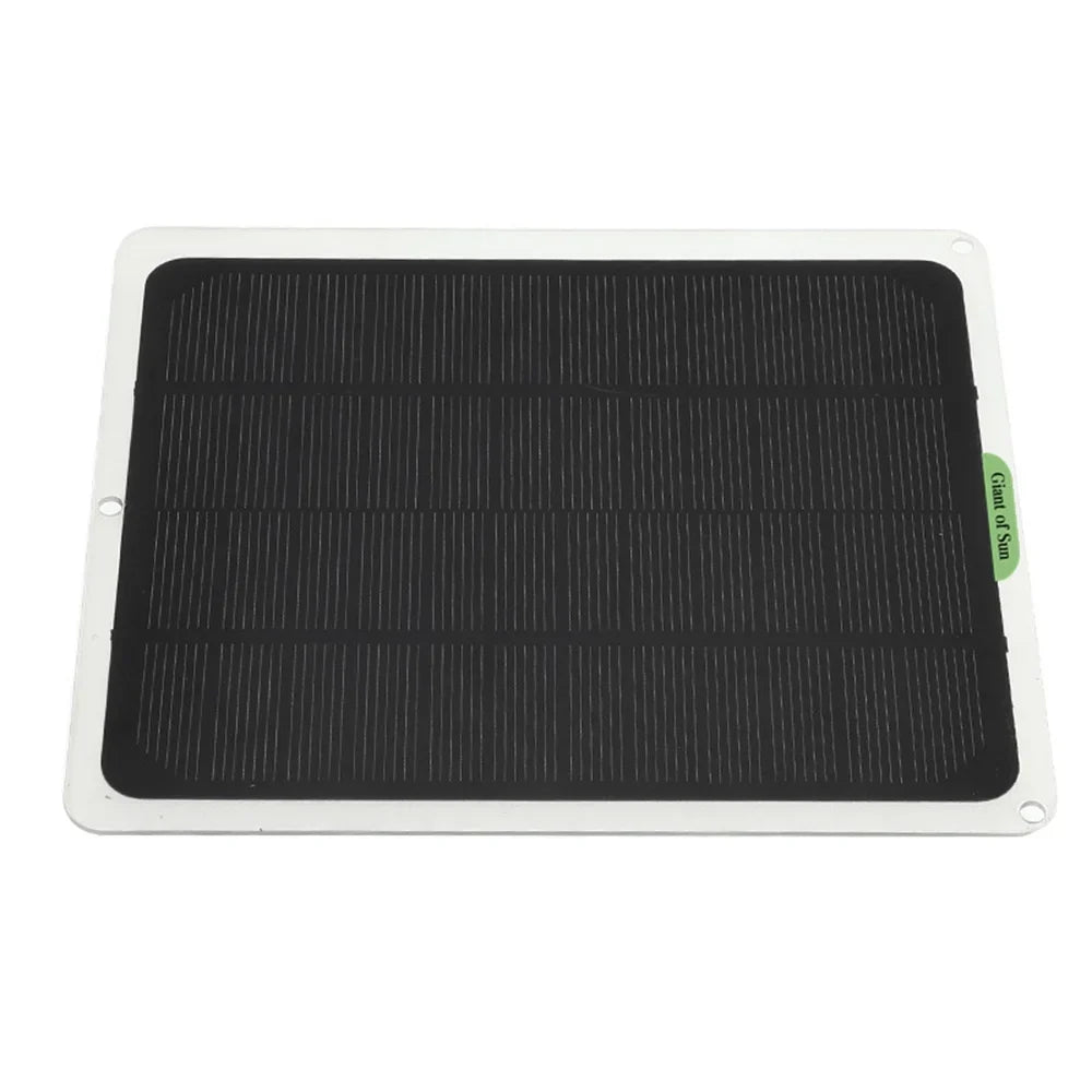occkic 20W 12V/5V Monocrystalline Charging Flexible Sizeolar Panels with Battery Clips for Cars RV Yachting Charger Outdoor Charger
