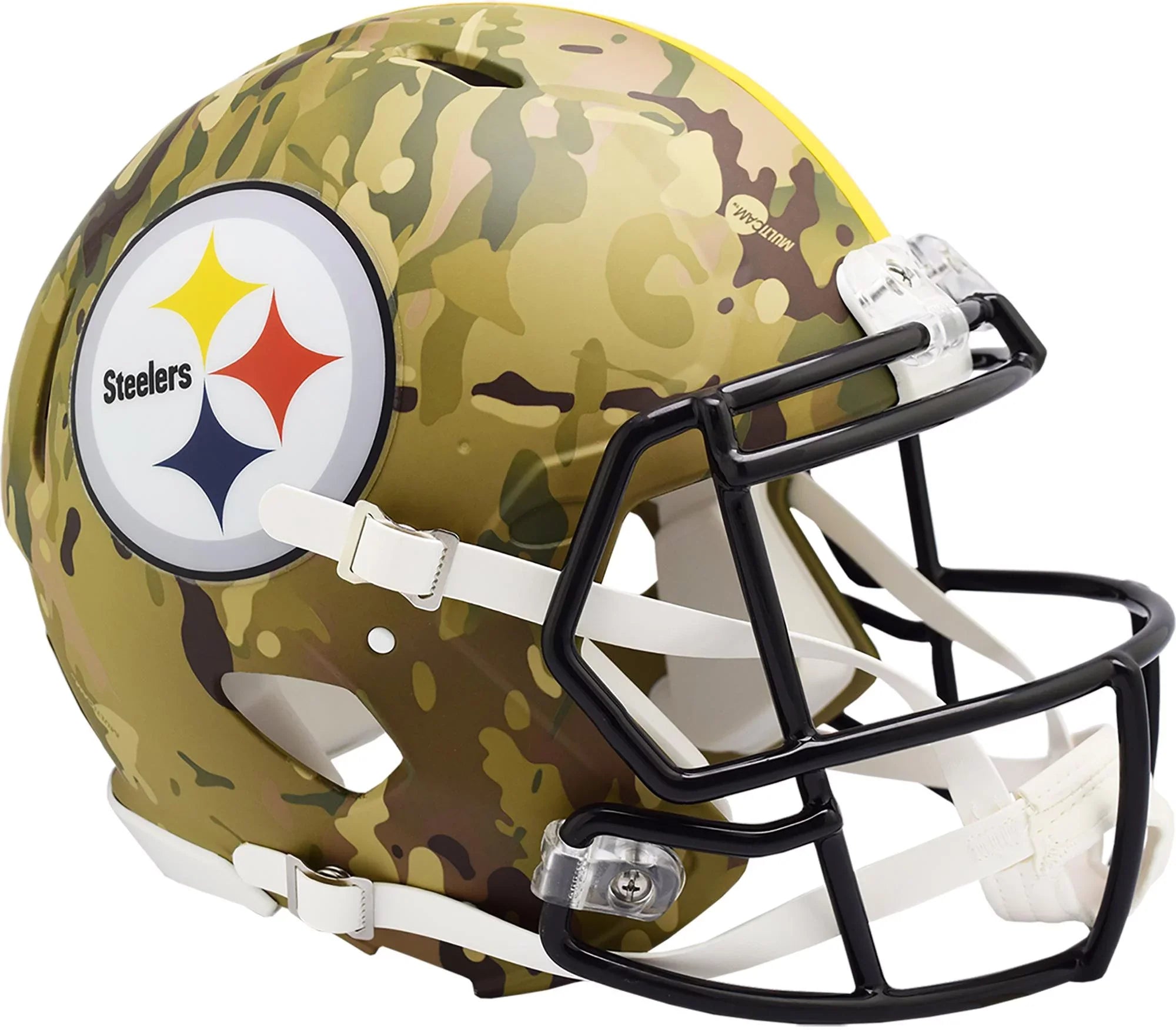 Riddell Pittsburgh Sizeteelers Camo Alternate Revolution Sizepeed Authentic Football Helmet