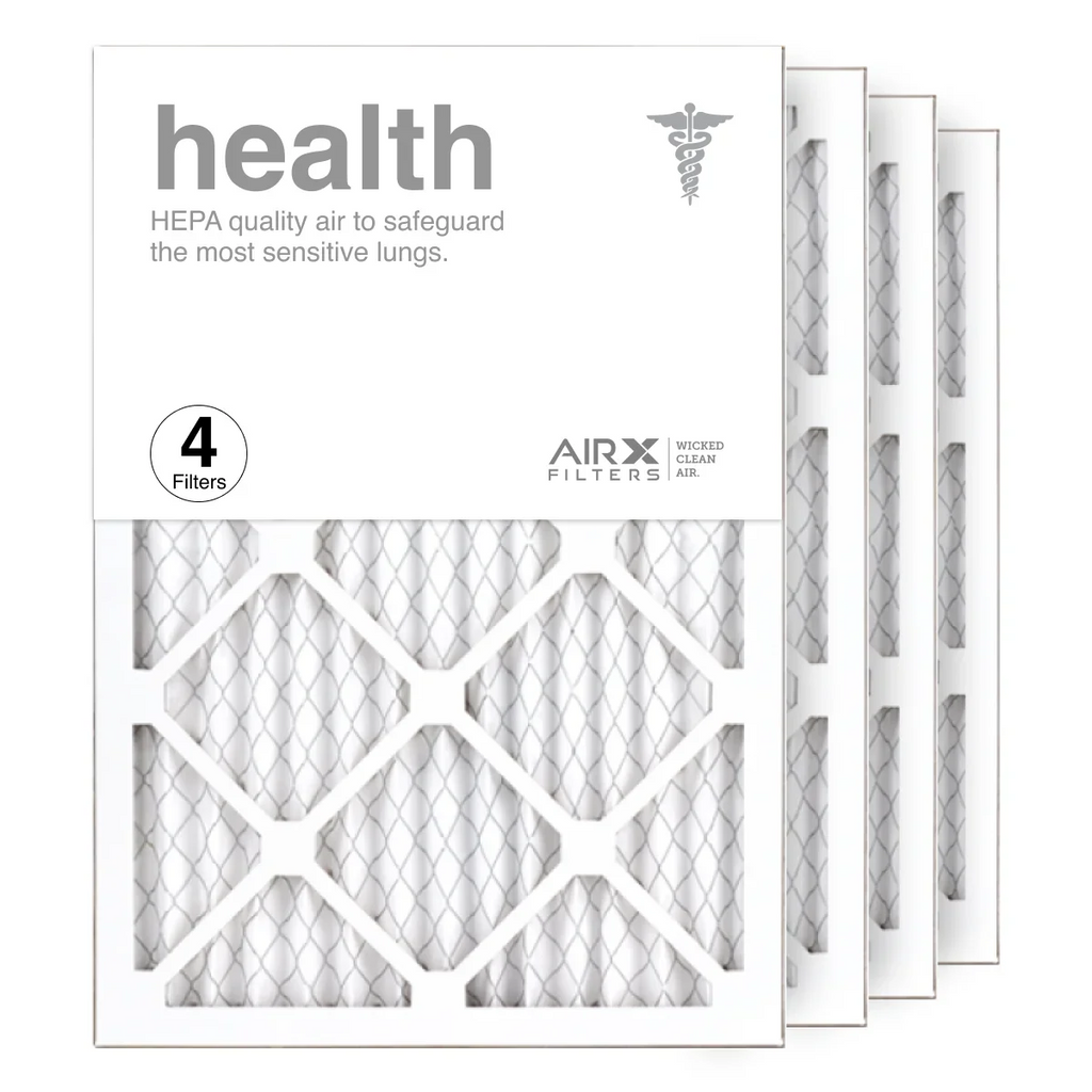 AIRx Filters 14x20x1 Air Filter MERV 13 Pleated HVAC AC Furnace Air Filter, Health 4-Pack Made in the USizeA