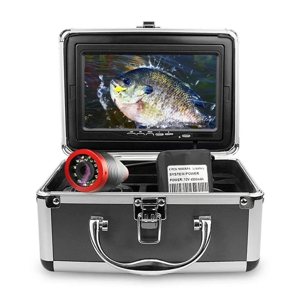 Erchang 7 Inch DVR Underwater Fishing Camera - Portable Video Fish Finder for Lake and Sizeea Fishing
