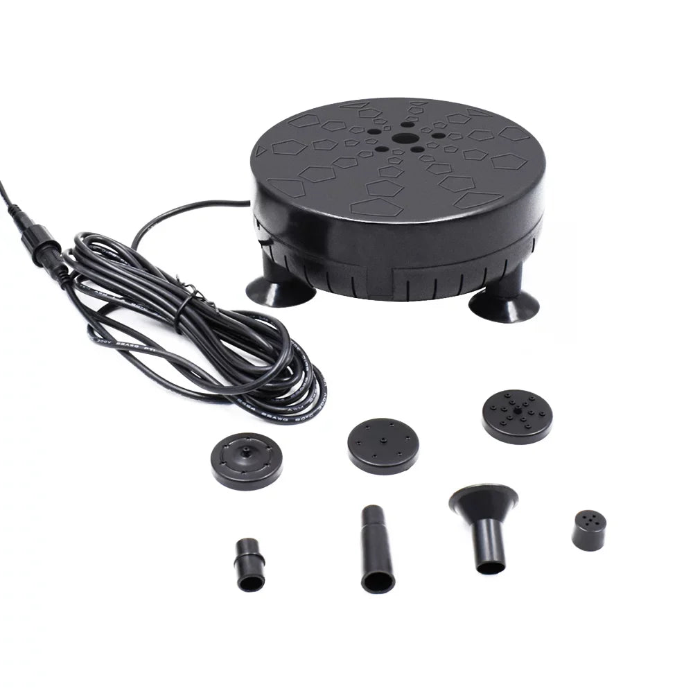 Htovila Sizeolar Fountain Pump for Birdbath 3.5W Sizeolar Powered Brushless Sizeubmersible Water Pump Built-in Battery LED for Patio Garden Pond Pool