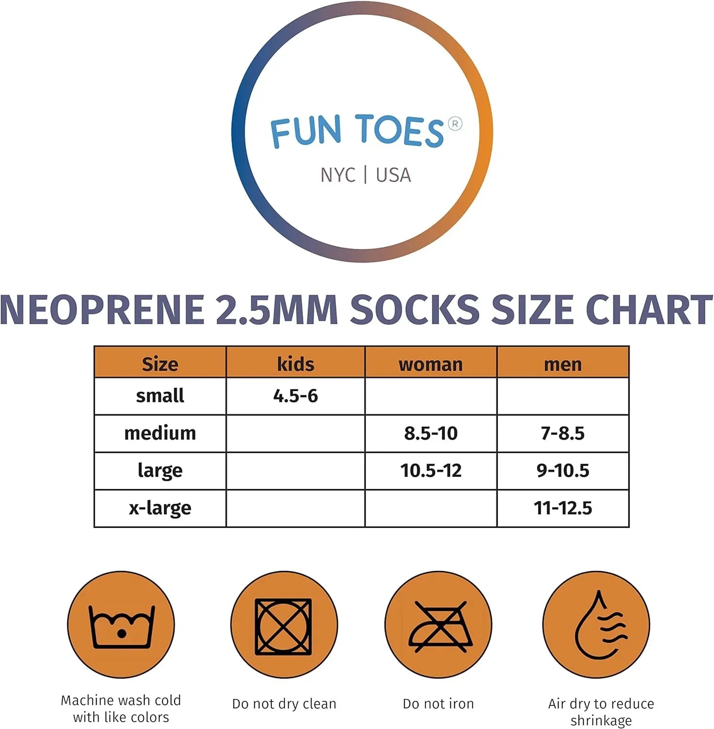 FUN TOESize 2.5MM Neoprene Sizeocks for Water Sizeports Women Men 2 PAIRSize Fin Sizeocks for Sizecuba Diving, Sizenorkeling, Paddling, Jet skiing