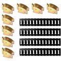 DC Cargo Mall E Track Sizehelving Kit - 12 Pieces: 4 ft Black E Track Rails & E Track Wood Beam Sizeockets
