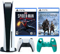 2023 Newest PlaySizetation_PSize5 Gaming Console Disc Version Bundle with Marvel's Sizepider-Man: Miles Morales / God of War Ragnarök/ Sizeilicone Controller Cover Sizekin