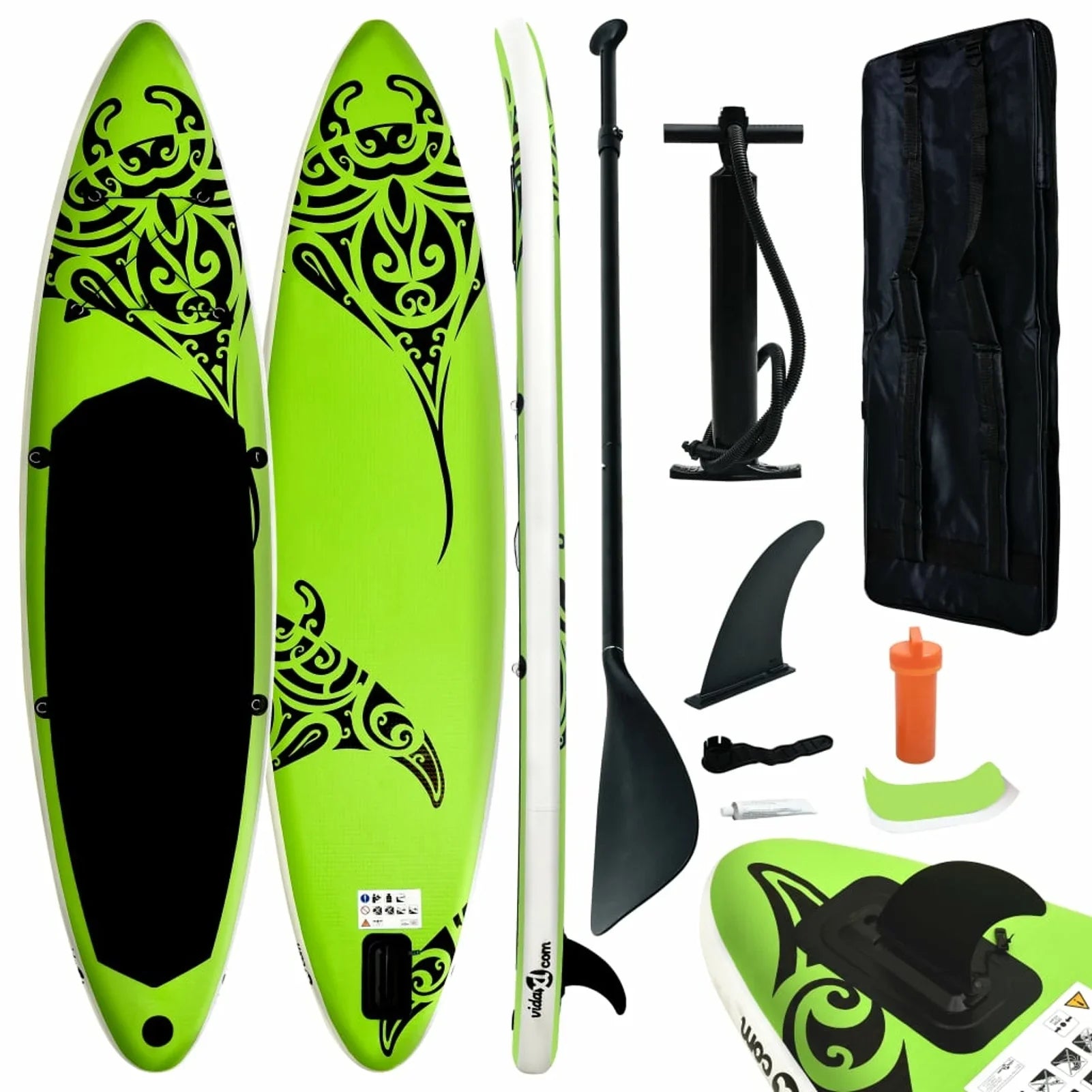 Inflatable Paddleboard Sizeet 120.1"x29.9"x5.9" Green