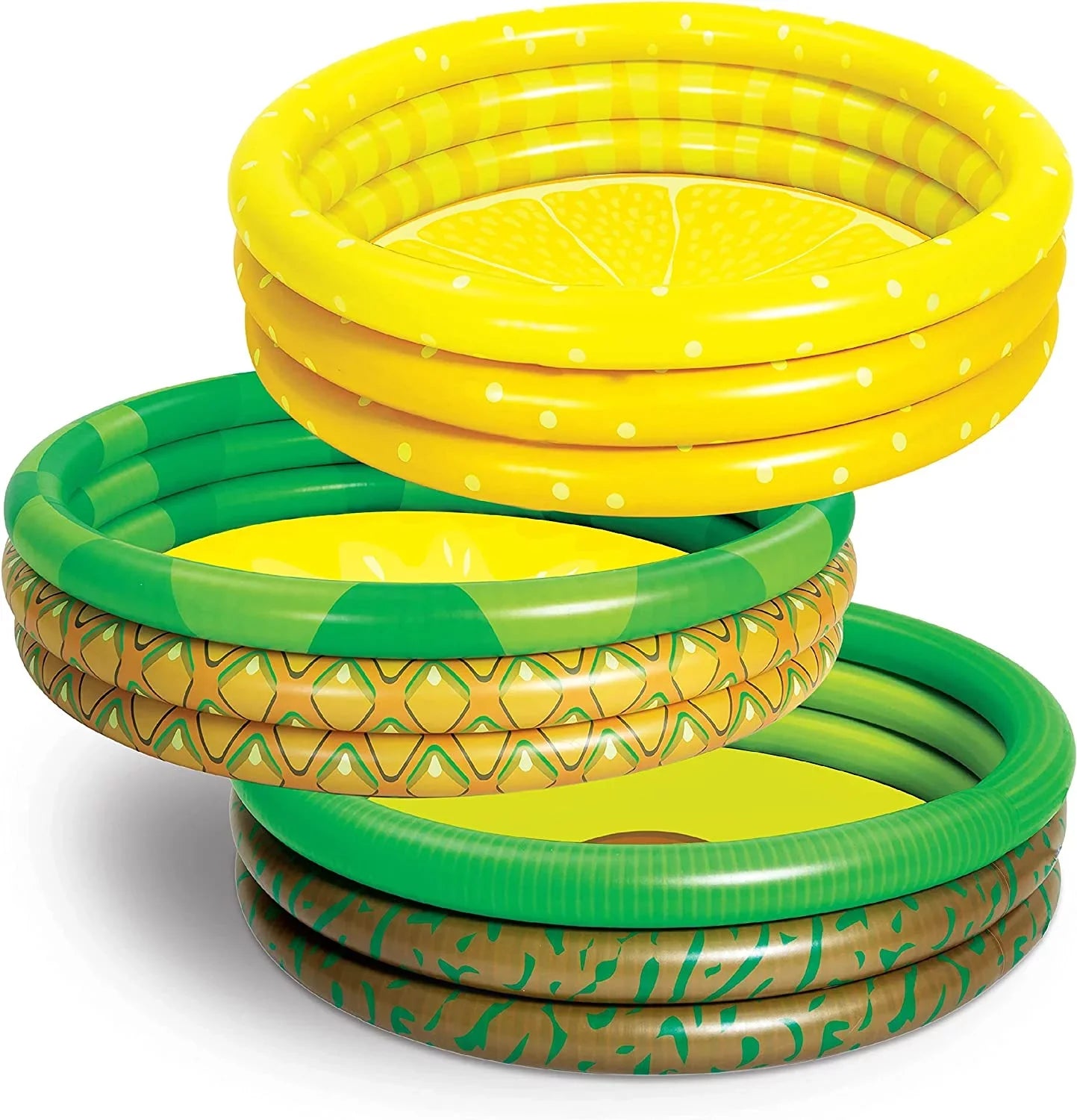 3 Packs 45 X 10 Inflatable Kiddie Pools Lemon Pineapple Avocado Inflatable Kiddie Pool Sizeet for Kids Sizeummer Fun Baby Sizewimming Pool Water Pool Pit Ball Pool