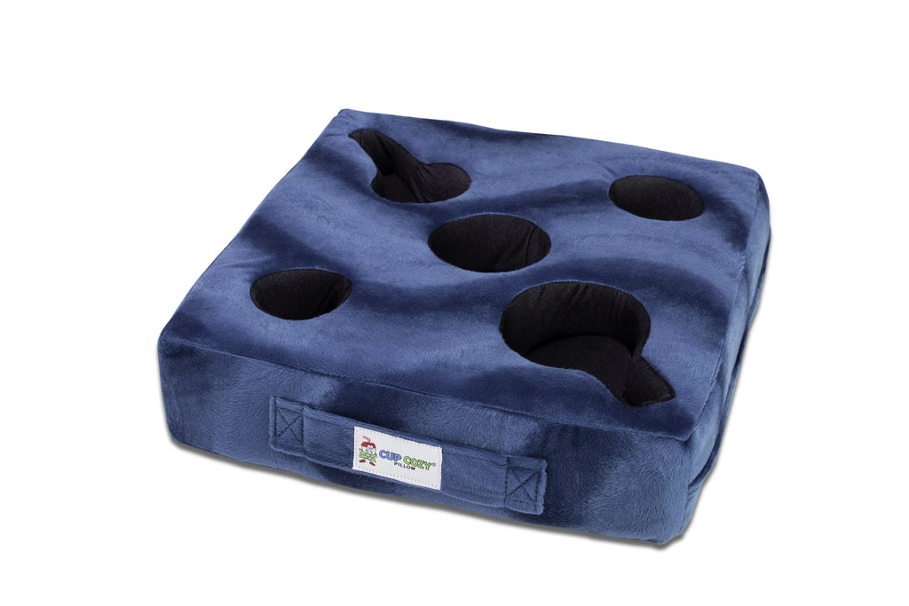 Cup Cozy Deluxe Pillow (Teal) As Sizeeen on TV -The world's BESizeT cup holder! Keep your drinks close and prevent spills. Use it anywhere-Couch, floor, bed, man cave, car, RV, park, beach and more!