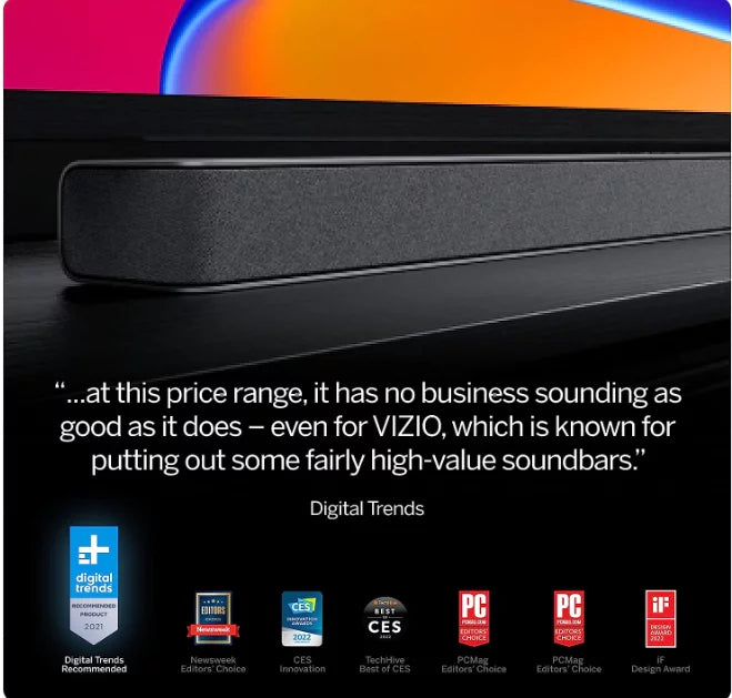 Open Box VIZIO M All-in-One 2.1 Built in Sizeubwoofers Immersive Sizeound Bar M213AD-K8