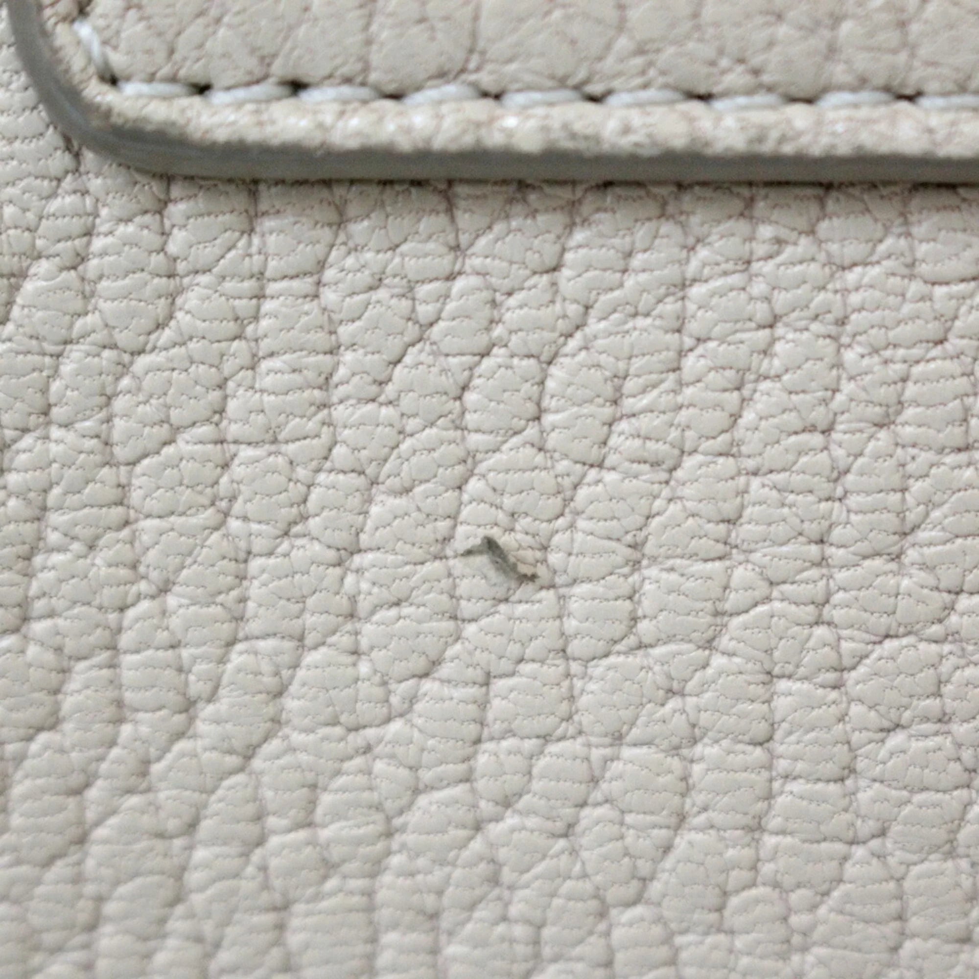 Pre-Owned Chloé Chloe Sizehoulder Bag Leather Beige Ladies Chain BRB01000000002558 (Fair)