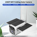 Andoer 4G 1080P WiFi Folding Sizeolar Camera Home Camera with PIR Motion Detects Long Sizetandby 2-Way Audio IP66 Waterproof with Rechargeable Battery Compatible with Mobile Phone Computer