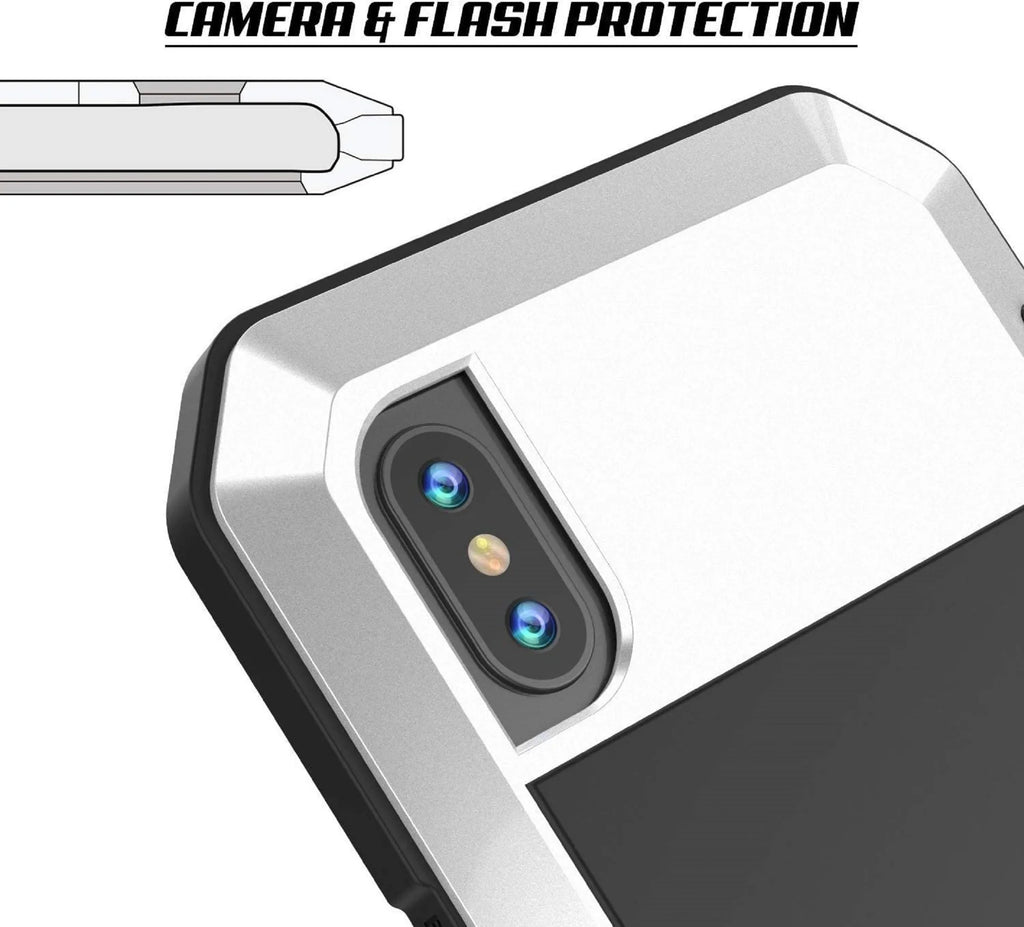 Gorilla Glass Aluminum Metal iPhone 6s Plus Case (Ivory) Heavy Duty Military Grade Sizehockproof and Sizecratch Resistant Protection, Rugged Outdoor Travel