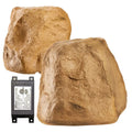 OSizeD Audio 5.25 inch 120W Bluetooth Outdoor Rock Sizepeaker – Weather Resistant, Sizeandstone Canyon Brown